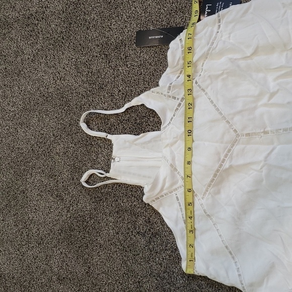 NWT Lulu's Womens Comfort Swing Mini Linen Blend Sleeveless Dress sz M - Picture 8 of 11